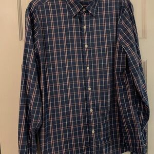 Men's Blue Plaid Shirt
